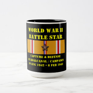 Capture And Defence Of Guadalcanal Campaign Two-Tone Coffee Mug