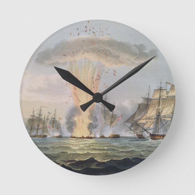 Capture and Destruction of Four Spanish Frigates, Round Clock (Front)