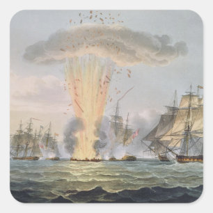 Capture and Destruction of Four Spanish Frigates, Square Sticker