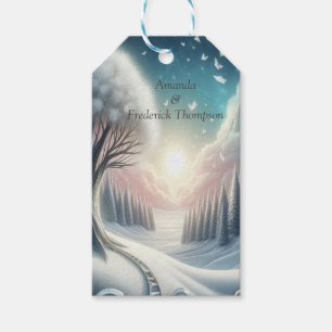 Capture Art Winter Scene & Snow and Ice Crystals Gift Tags