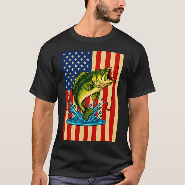 Capture fish flag - Blue shark T-Shirt (Front)