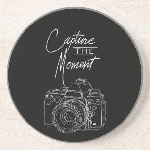 Capture Moment Camera Photography Photographer Coaster