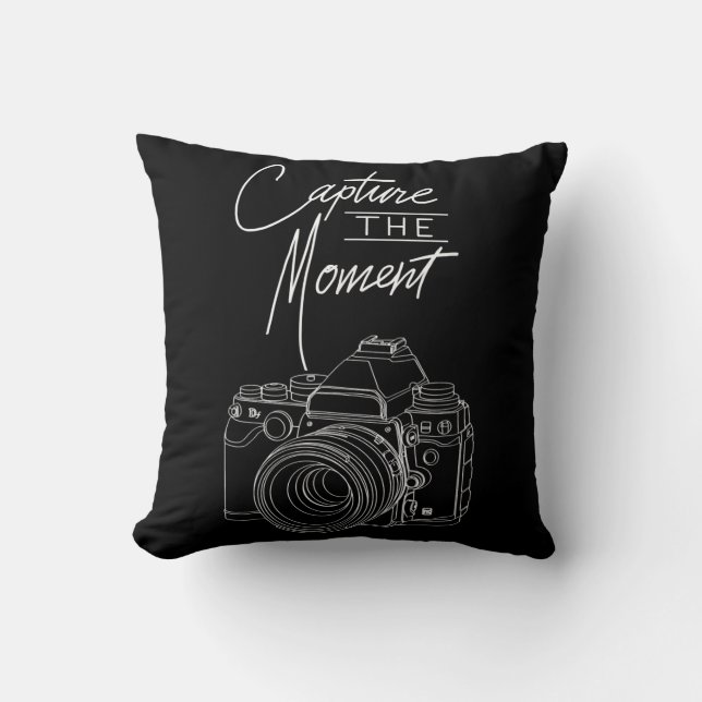 Capture  Moment Camera Photography  Photographer Cushion (Front)