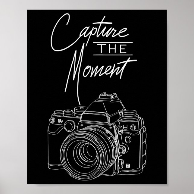 Capture  Moment Camera Photography  Photographer Poster (Front)