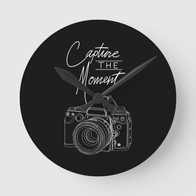 Capture  Moment Camera Photography Photographer. Round Clock (Front)