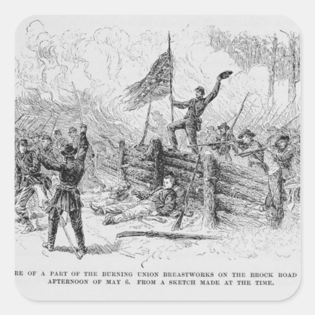 Capture of a part of the burning union square sticker (Front)