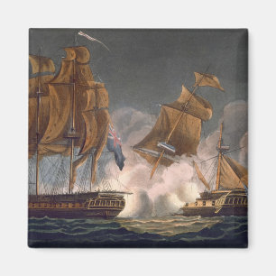 Capture of La Tribune, June 8th 1796, engraved by Magnet