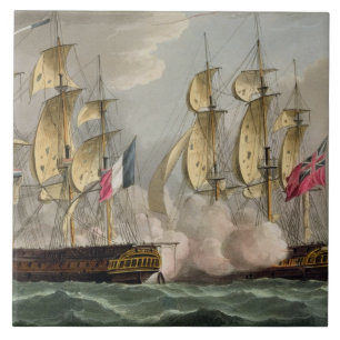 Capture of L'Immortalite, October 20th 1798, from Ceramic Tile