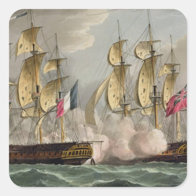 Capture of L'Immortalite, October 20th 1798, from Square Sticker (Front)