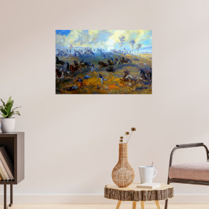 Capture of Ricketts' Battery Sidney E. King 1864 Poster