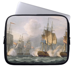 Capture of the Dorothea, July 15th 1798, engraved Laptop Sleeve