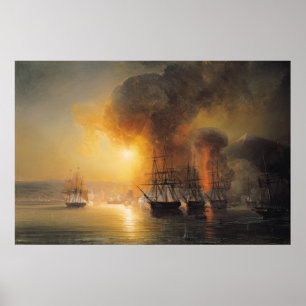 Capture of the Fort of Saint-Jean-d'Ulloa Poster