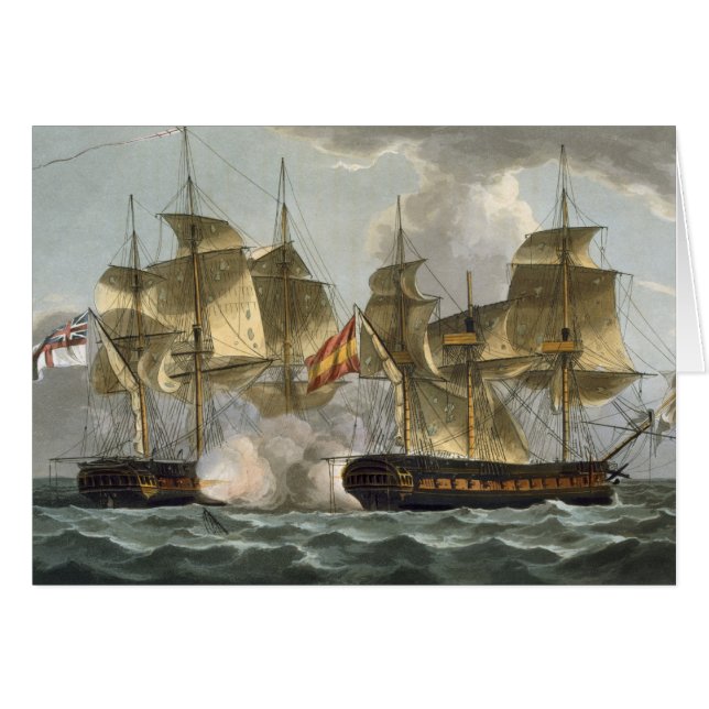 Capture of the Mahonesa, October 13th 1796, engrav (Front Horizontal)