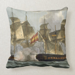 Capture of the Mahonesa, October 13th 1796, engrav Cushion
