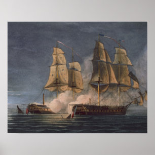 Capture of the Thetis by HMS Amethyst, 10th Novemb Poster