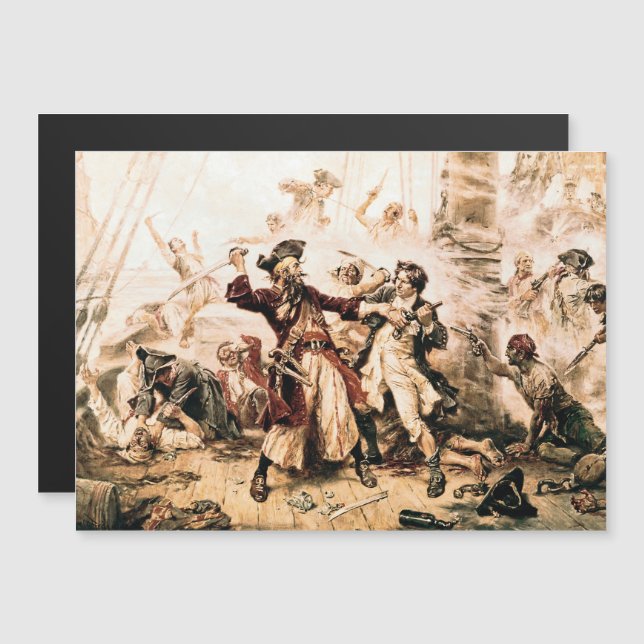Capture, Pirate Blackbeard, Queen Anne's Revenge (Front/Back)