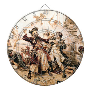 Capture, Pirate Blackbeard, Queen Anne's Revenge Dartboard