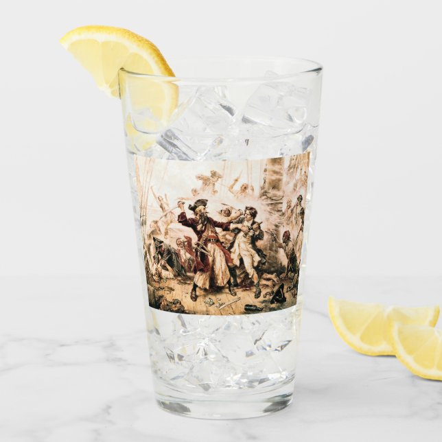 Capture, Pirate Blackbeard, Queen Anne's Revenge Glass (Front Ice)