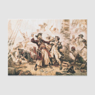 Capture, Pirate Blackbeard, Queen Anne's Revenge Tissue Paper