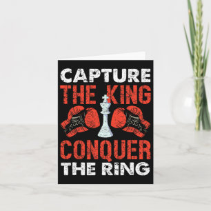 Capture The King Conquer The Ring Chess Boxing  Card