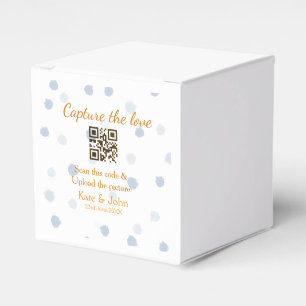 Capture the love add QR scan upload picture blue o Favour Box