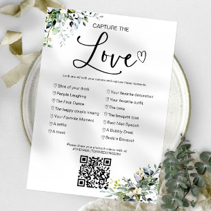 Capture The Love I Spy Wedding Game With QR Invitation