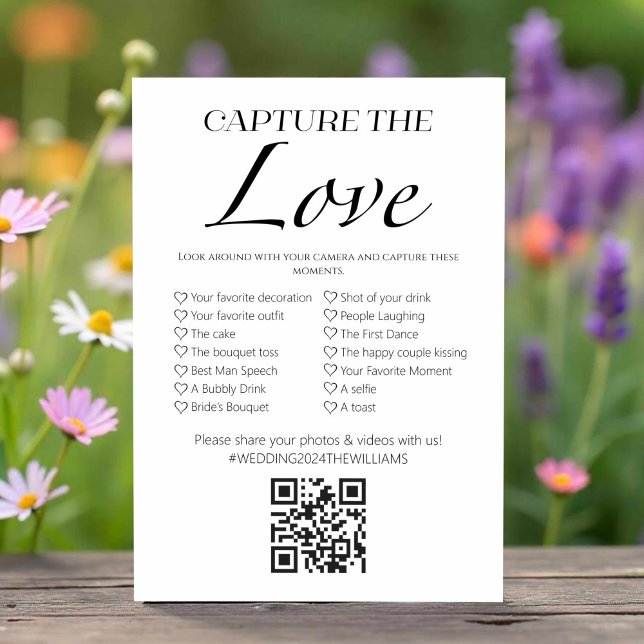 Capture The Love I Spy Wedding With QR Game Card (Creator Uploaded)