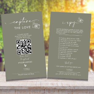 Capture The Love Photo I Spy Wedding Game Menu