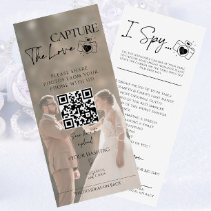 Capture The Love Photo I Spy Wedding Game scavenge Menu