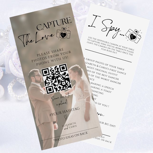 Capture The Love Photo I Spy Wedding Game scavenge Menu (Creator Uploaded)