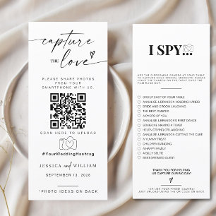 Capture The Love Photo I Spy Wedding Game scavenge Menu
