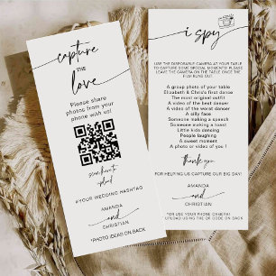 Capture The Love Photo I Spy Wedding Game scavenge Menu