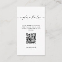 Capture The Love Photo Sharing Table Card