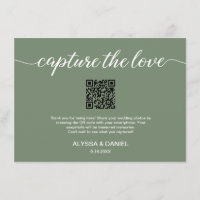 Capture the Love QR code wedding photo share