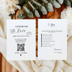 Capture the Love Wedding QR Code Card, Photo Card