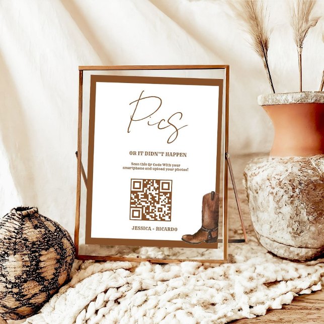 Capture the Love Wedding QR Code Card Photo Card Poster (Creator Uploaded)