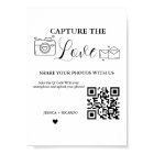 Capture the Love Wedding QR Code Card Photo Sign