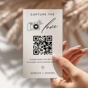 Capture the Love Wedding QR Code Enclosure Card