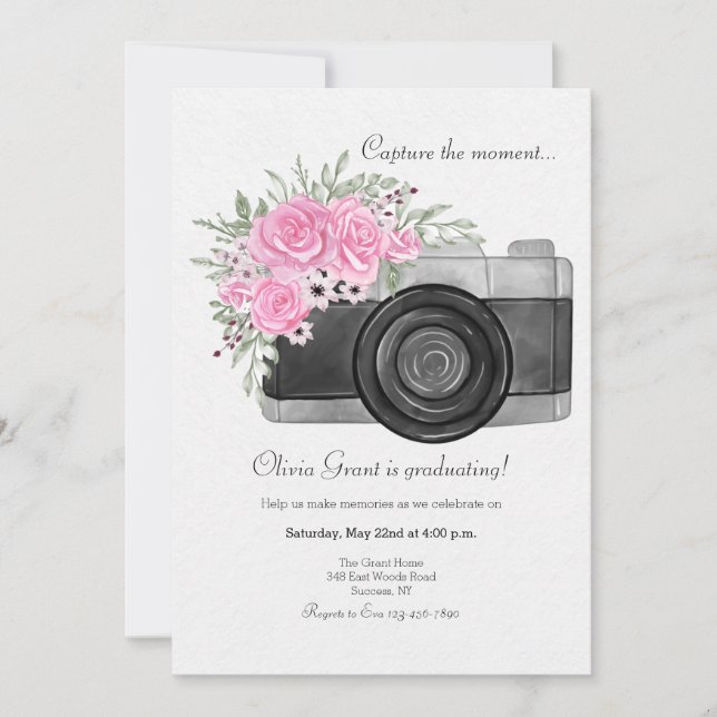 Capture the Moment Invitation (Front)