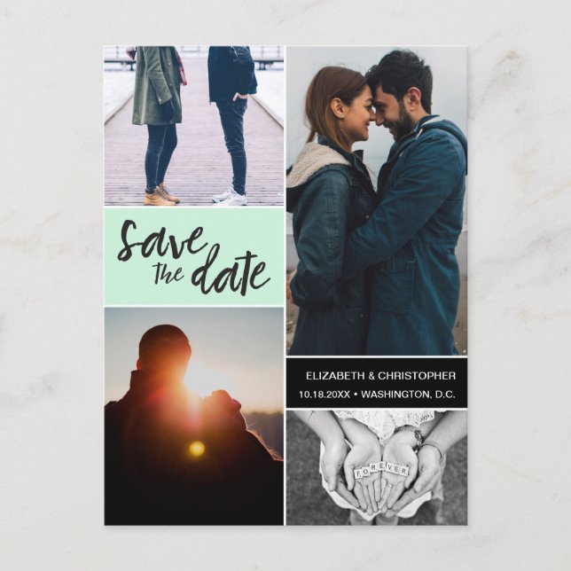 Capture the Moment: Personalised Save the Date Announcement Postcard (Front)