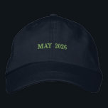 Capture the Significance of MAY 2026 Navy Color Embroidered Hat<br><div class="desc">Capture the significance of “MAY 2026” with this Navy Alternative Apparel Basic Adjustable Cap, featuring precision embroidery that adds a refined and lasting touch. The one-size-fits-all adjustable strap ensures a comfortable fit for everyone, making it ideal for seasonal events, company milestones, farewell parties, or promotional launches. Place your bulk order...</div>
