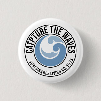 'Capture the Waves' 3cm round badge