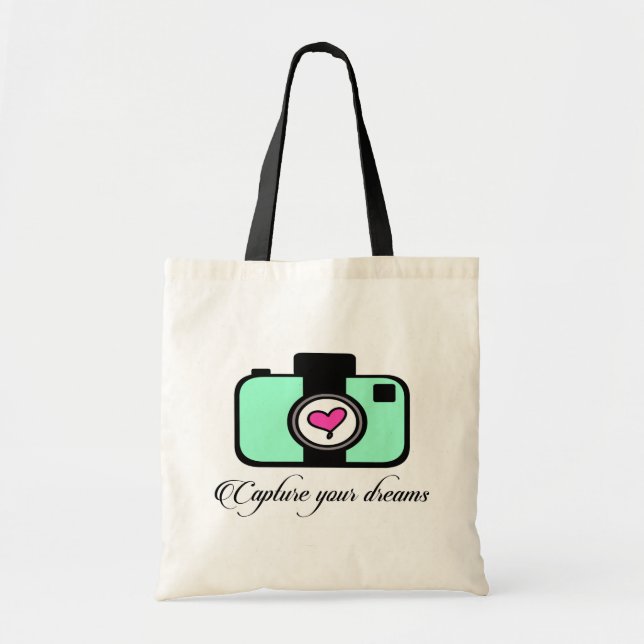 Capture your dreams- camera tote bag (Front)