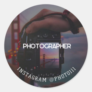 Capture Your Special Day ,Professional Photography Classic Round Sticker
