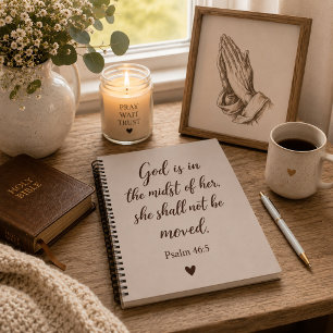 Capture your Thoughts God Is in the Midst of Her  Notebook