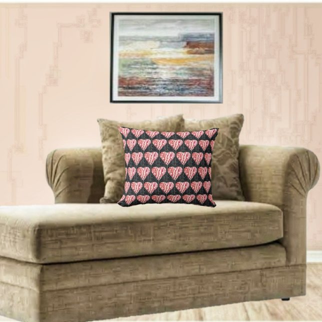 Captured Heart Throw Pillow (This Captured Heart Throw Pillow, is a unique way to enhance your decor!)