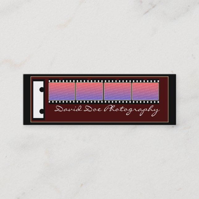 captured image mini business card (Front)