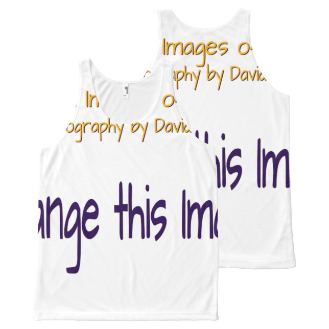 Captured Images of Maine Unisex All Over Tank Top (Front and Back)