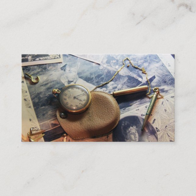 Captured in time business calling card design art (Front)