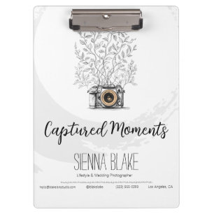 Captured Moments Photography Studio Clipboard